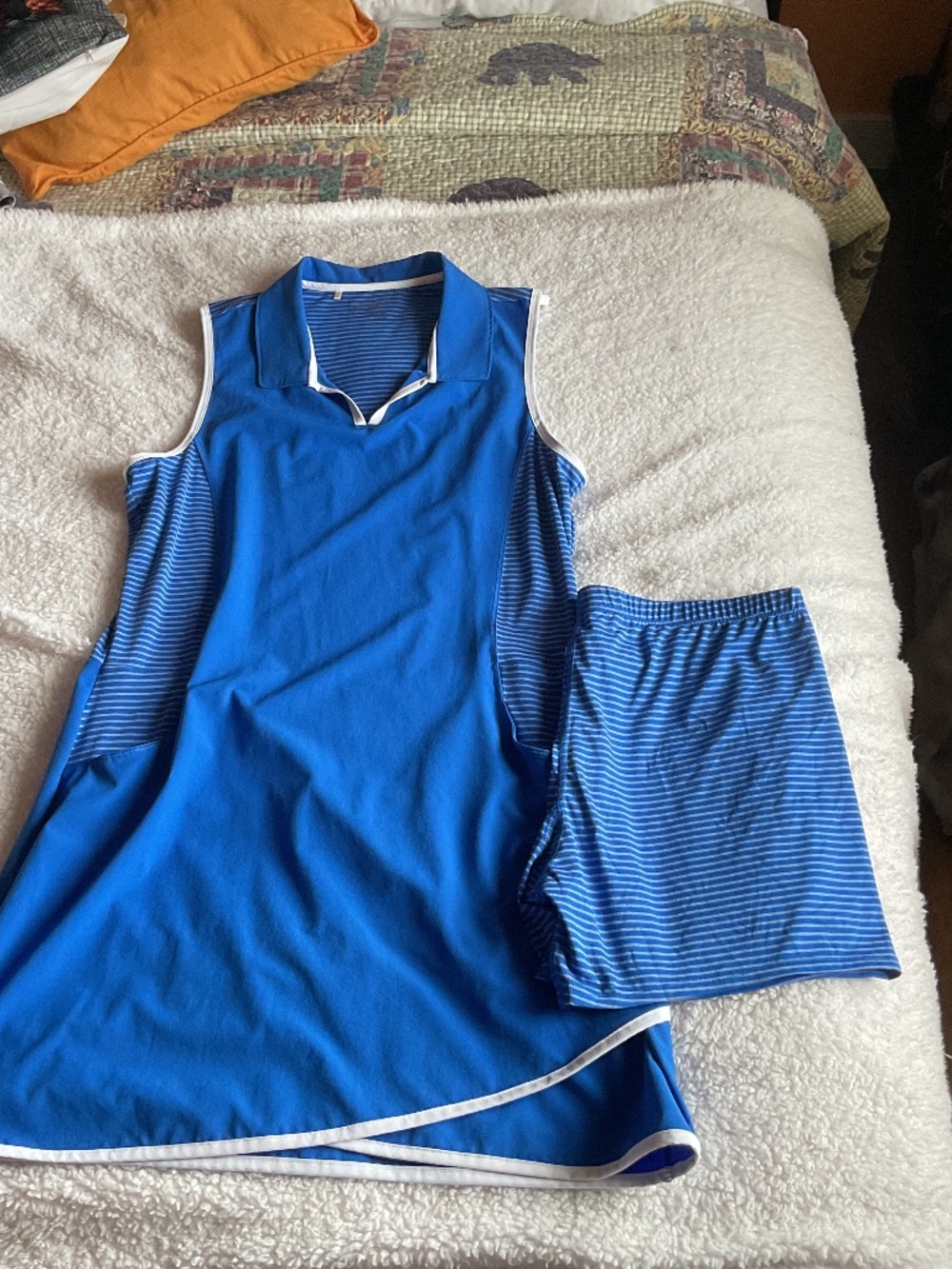 Adidas golfing dress with matching shorts